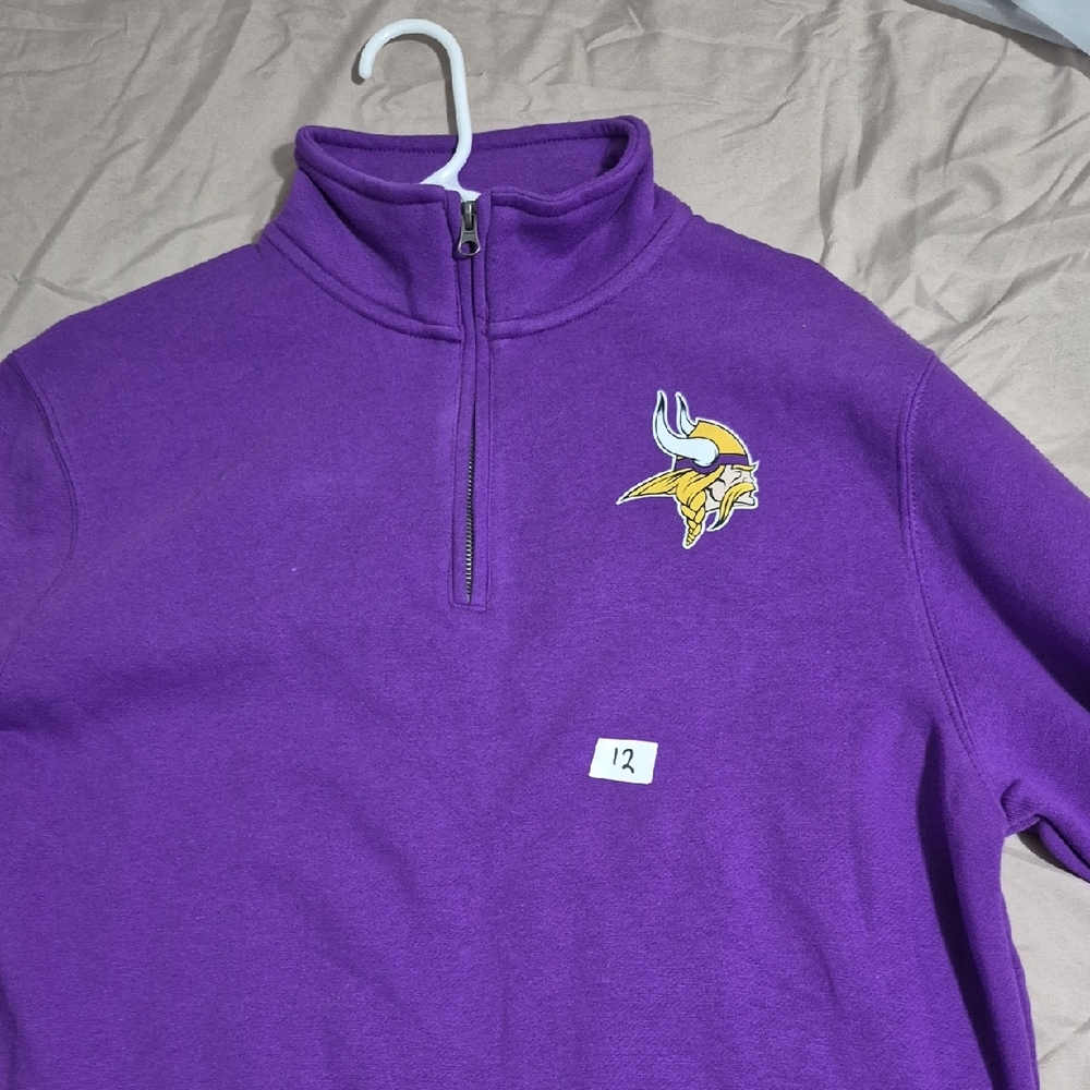 Top of the World Purple Minnesota Team Quarter-Zip Pullover